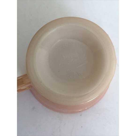 Creamer Fire King Vintage Peach Luster Ware Laurel Leaf‎ Design Iridescent - Picture 7 of 11